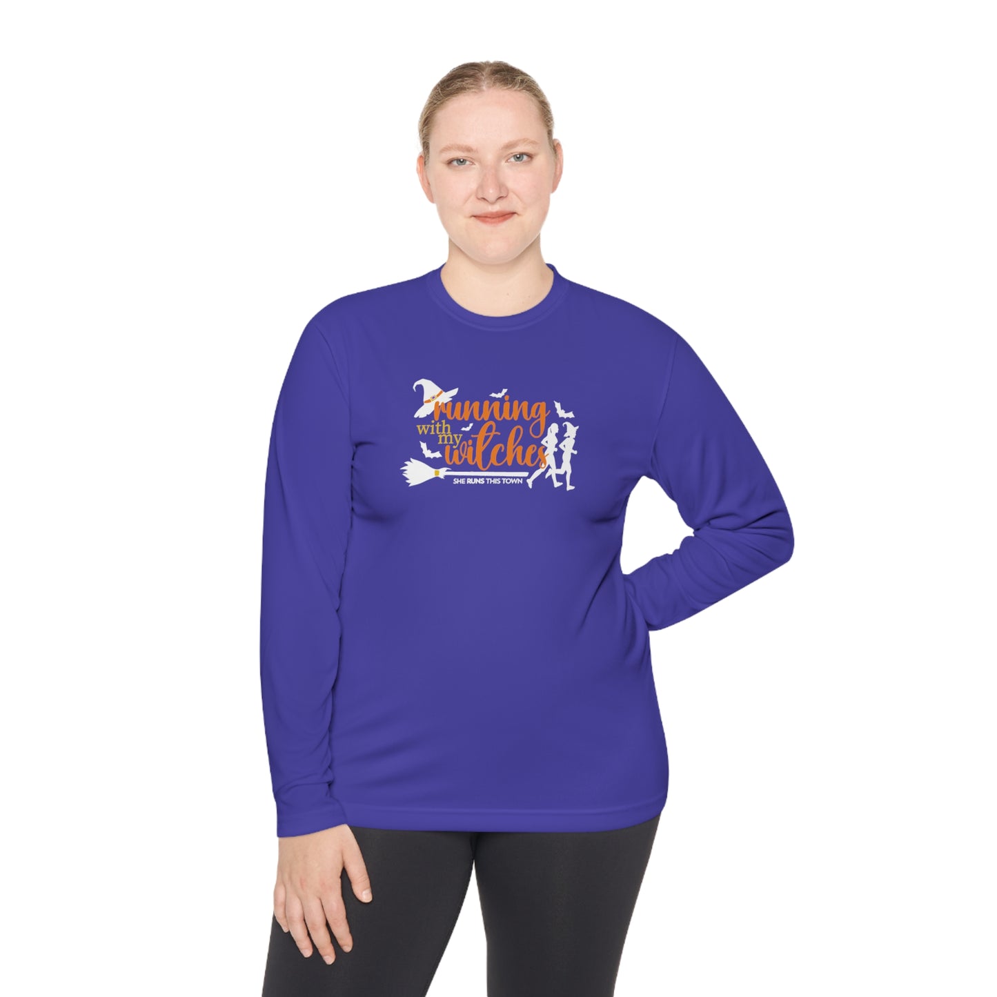 Running with my Witches Unisex Lightweight Long Sleeve Tee