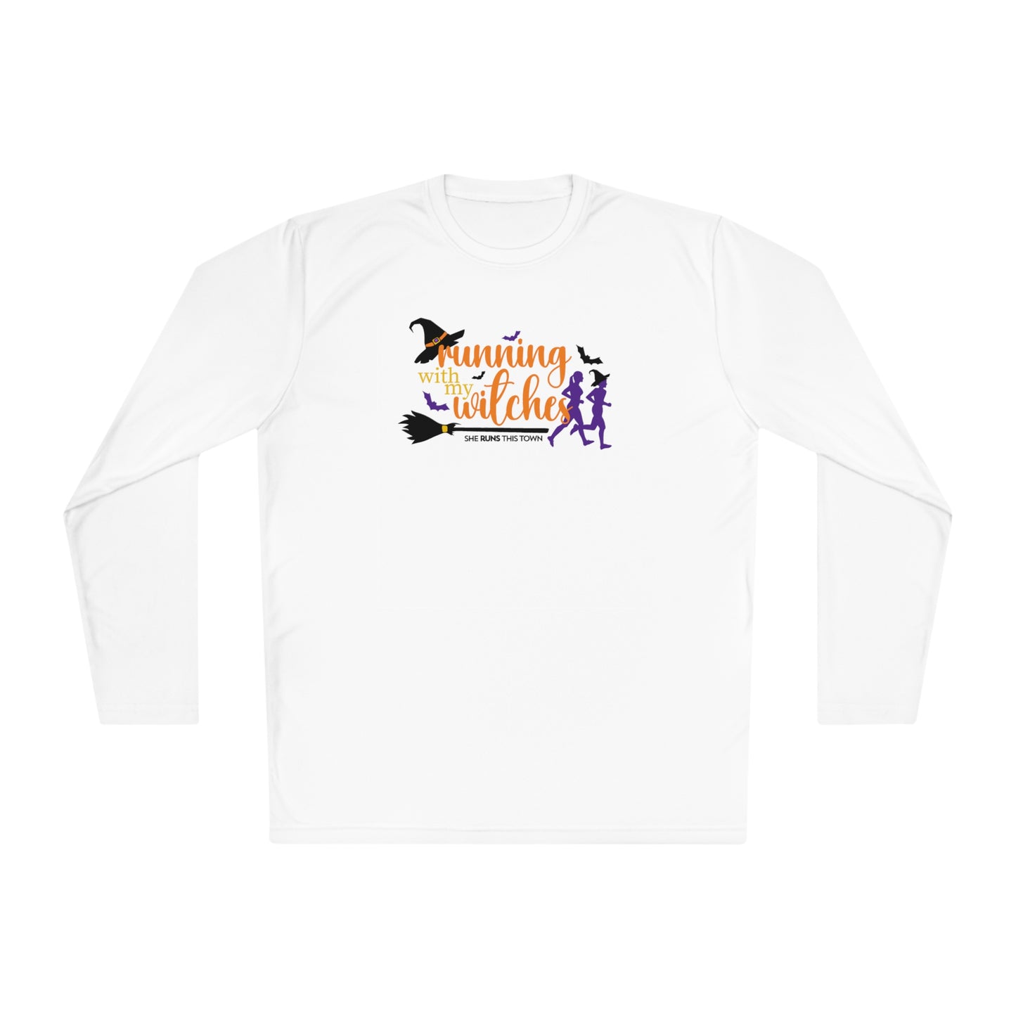 Running with my Witches Unisex Lightweight Long Sleeve Tee