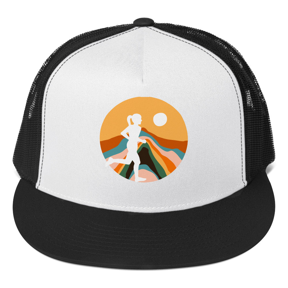 Chasing the Sun Printed Trucker Cap