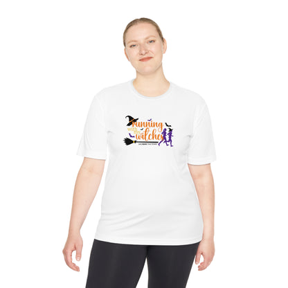 Running With My Witches  Unisex Moisture Wicking Tee