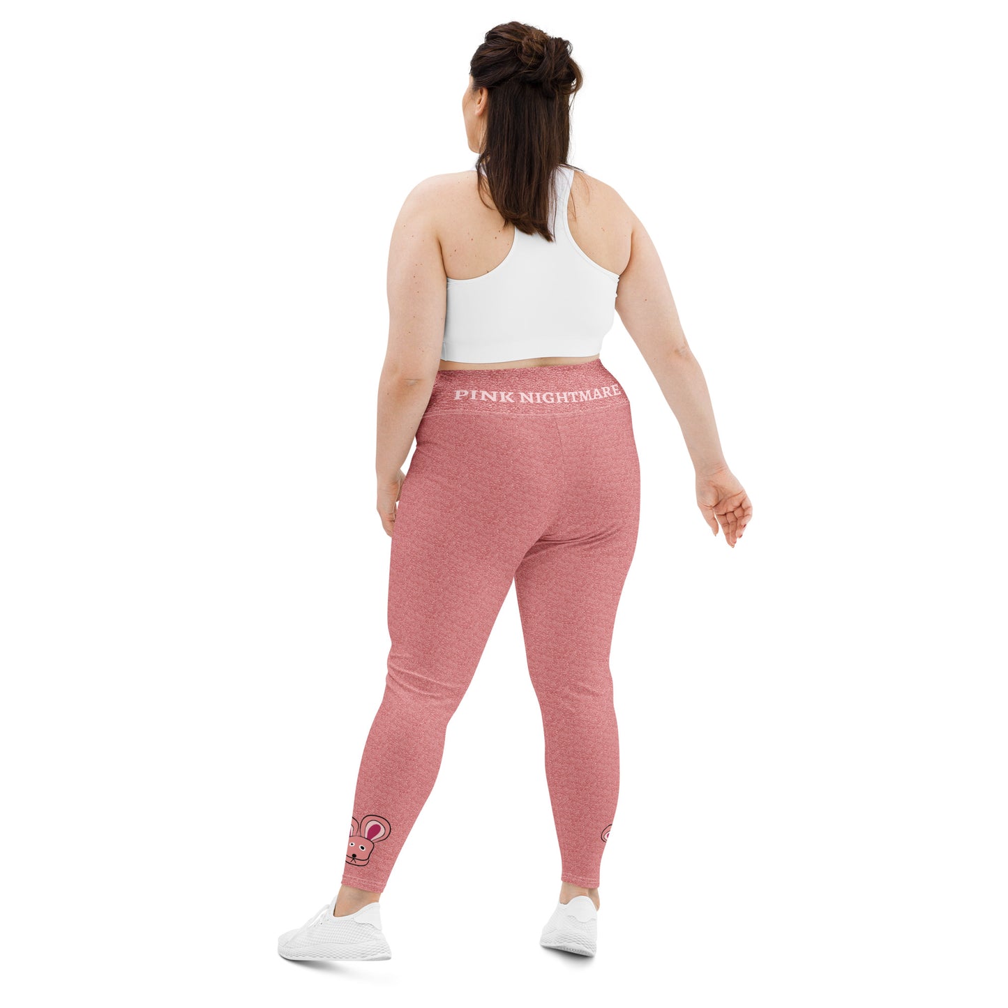 A Christmas Story Pink Nightmare Bunny Costume Plus Size Leggings