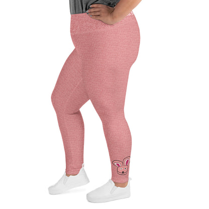 A Christmas Story Pink Nightmare Bunny Costume Plus Size Leggings