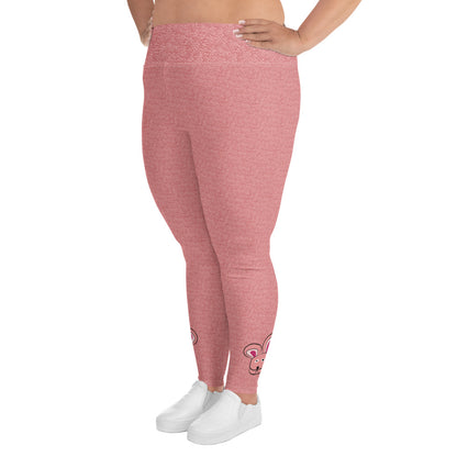 A Christmas Story Pink Nightmare Bunny Costume Plus Size Leggings