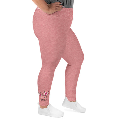 A Christmas Story Pink Nightmare Bunny Costume Plus Size Leggings