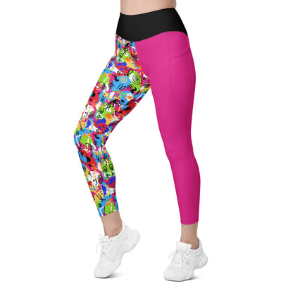 Weird Barbie Leggings with Pockets