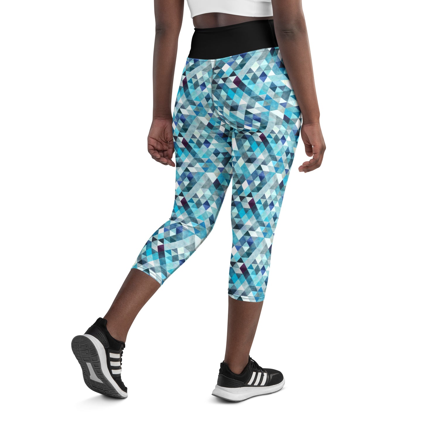 Ocean Prism Yoga Capri Leggings