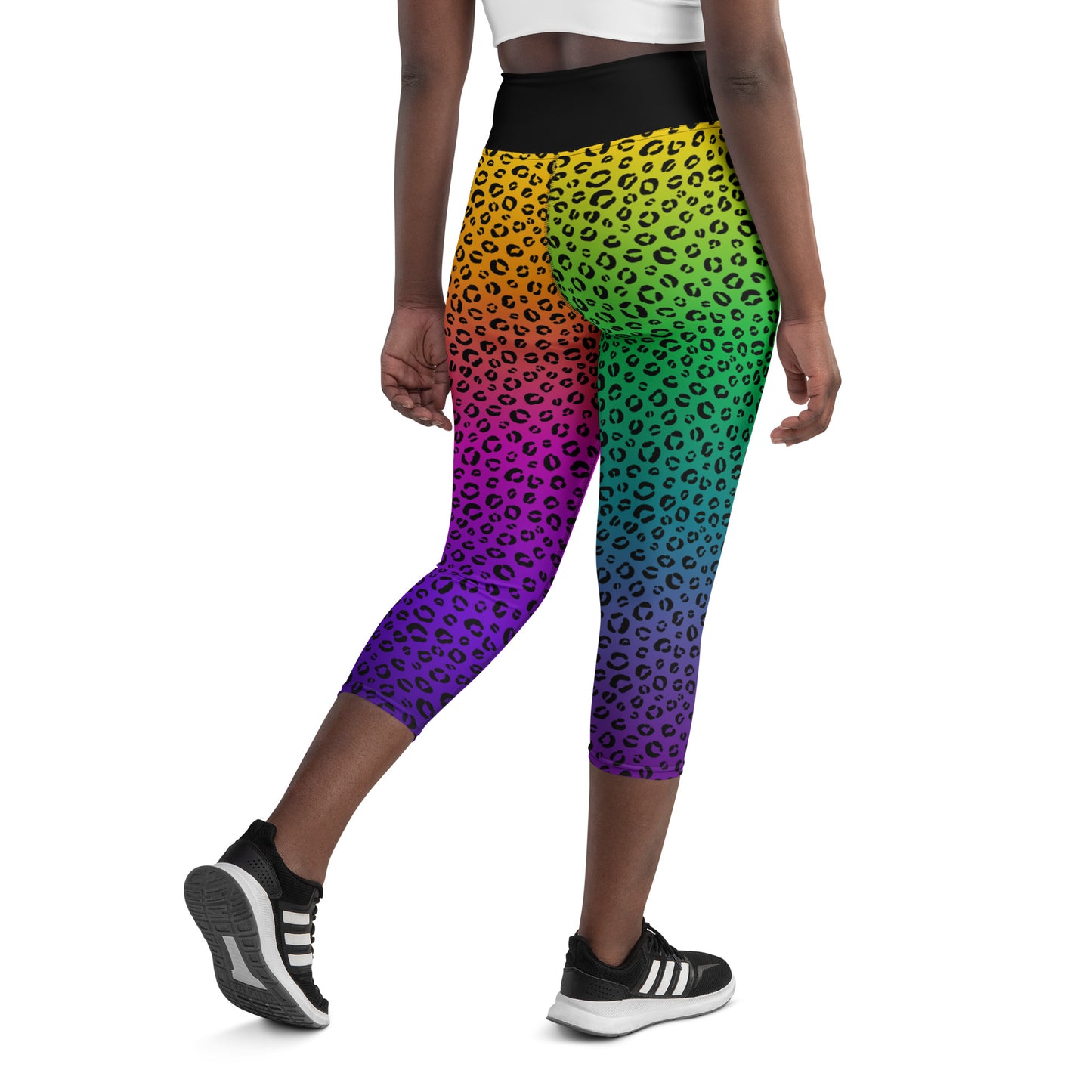 Neon Nostalgia Yoga Capri Leggings