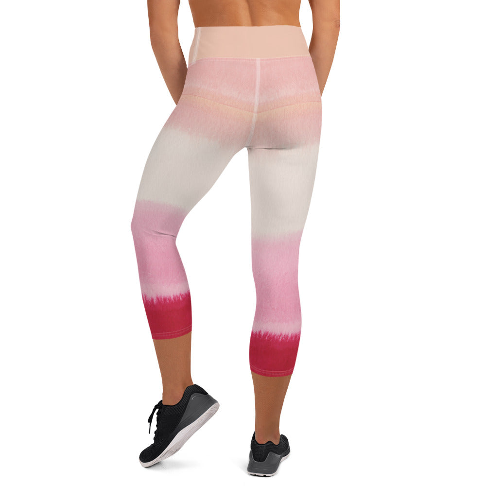 Pink Horizon Yoga Capri Leggings