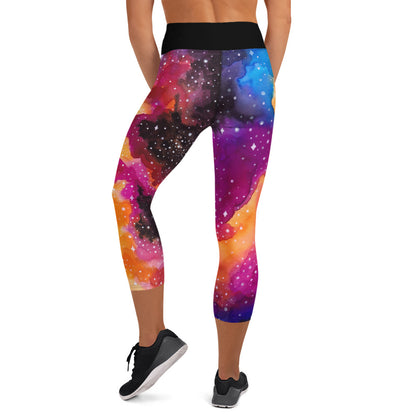 Stellar Sunset Yoga Capri Leggings