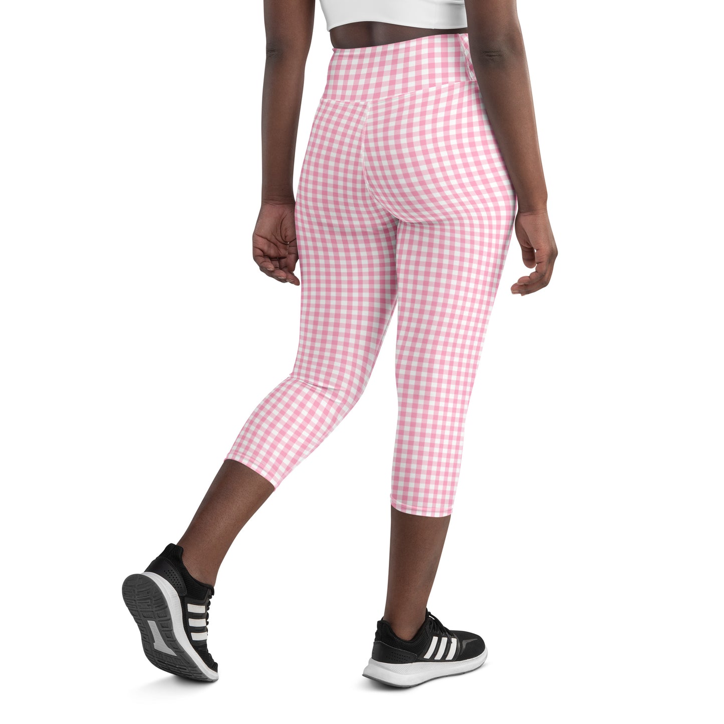 Barbie Pink Gingham Yoga Capri Leggings