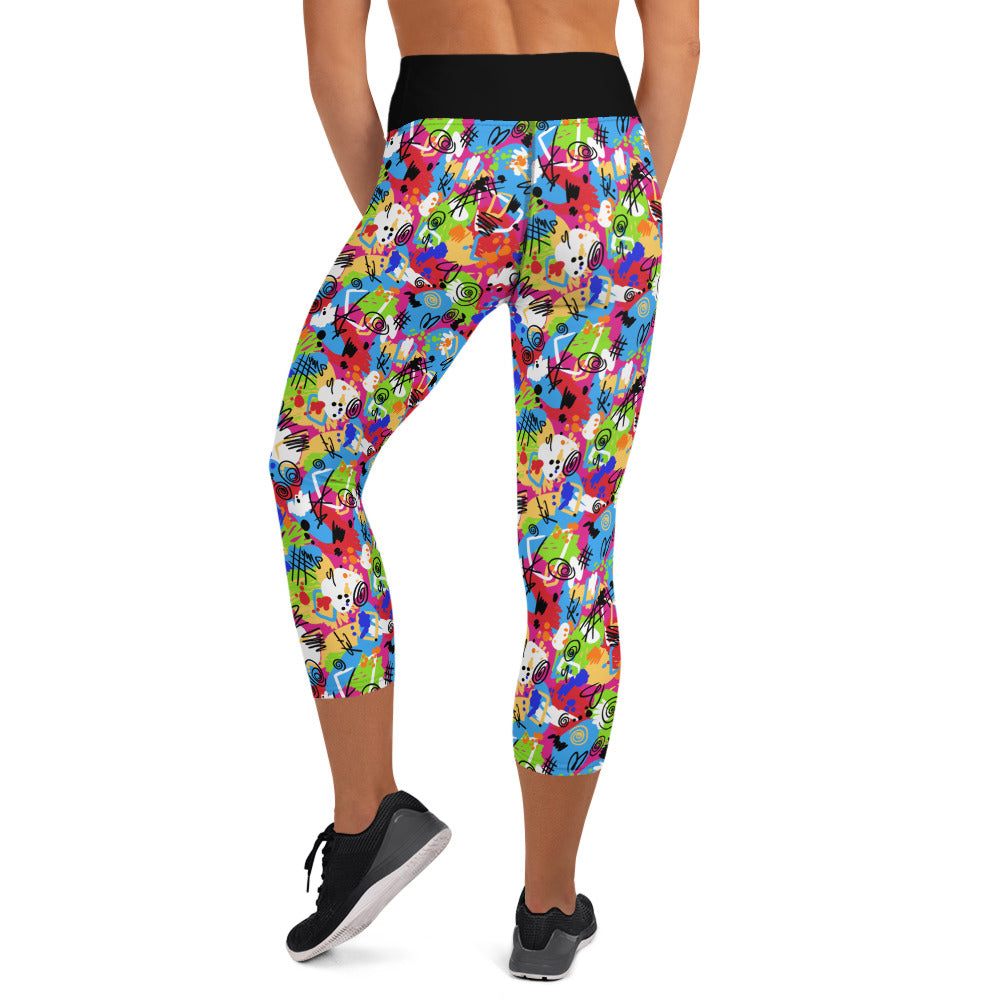 Weird Barbie "Full Weird" Yoga Capri Leggings