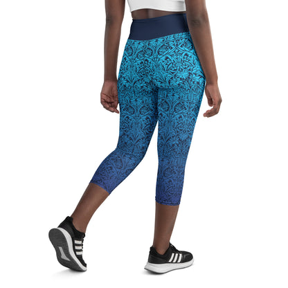 Midnight Run Yoga Capri Leggings