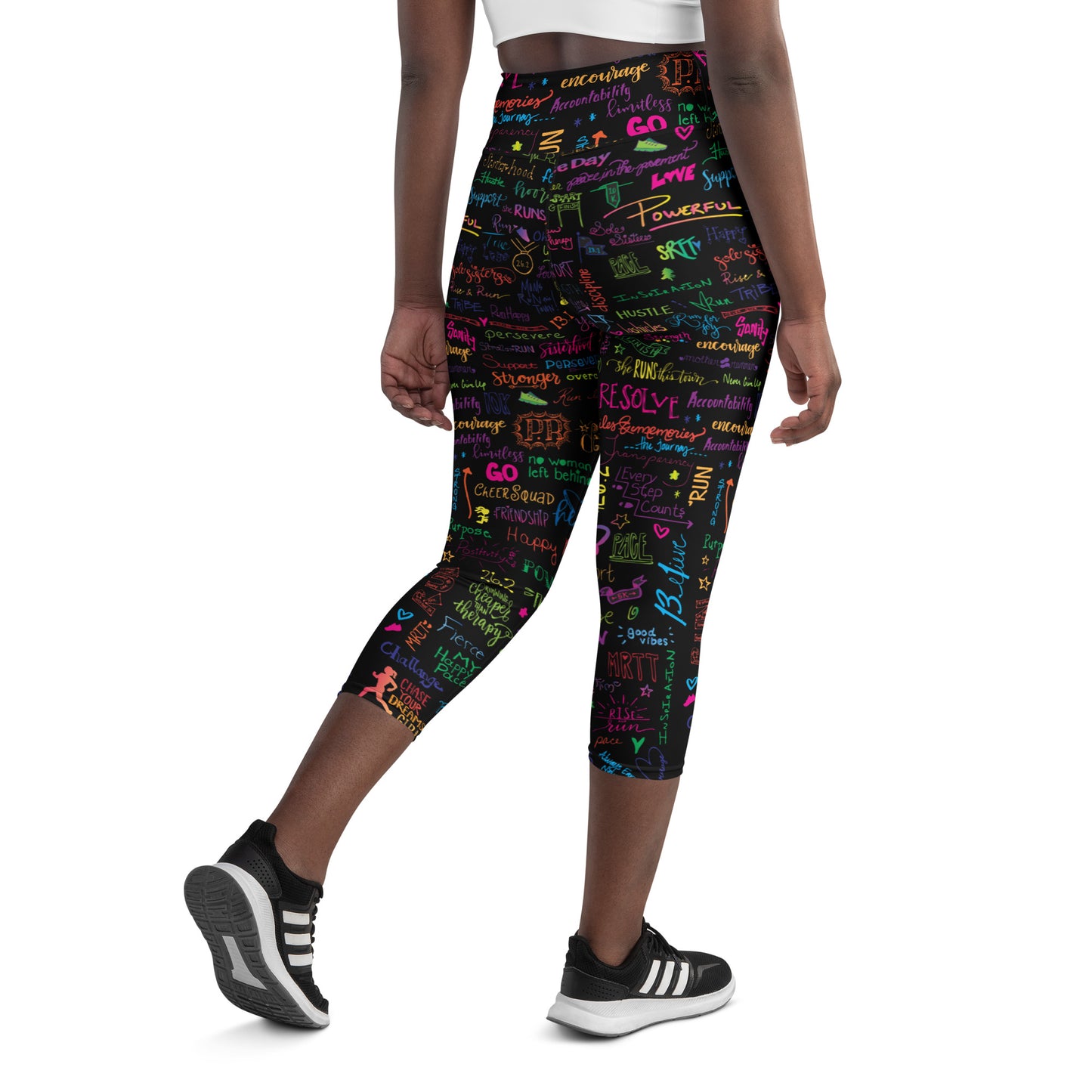 Covered in Positivity Yoga Capri Leggings