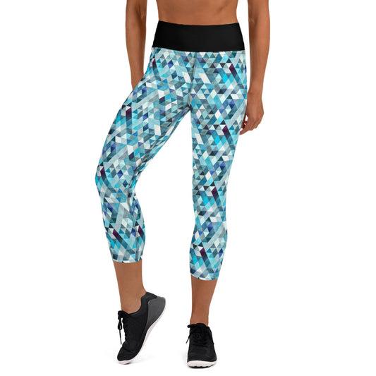 Ocean Prism Yoga Capri Leggings