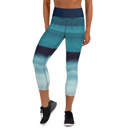 Blue Lagoon Yoga Capri Leggings