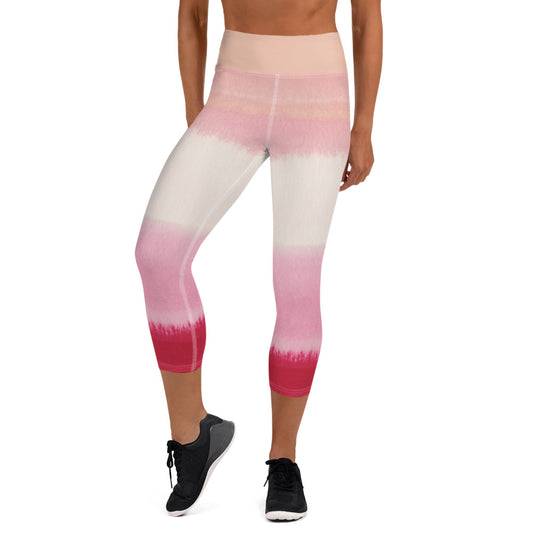 Pink Horizon Yoga Capri Leggings