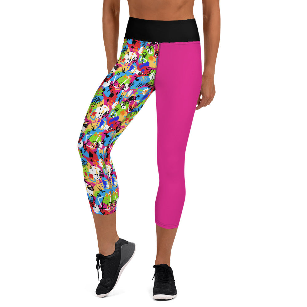 Weird Barbie Yoga Capri Leggings