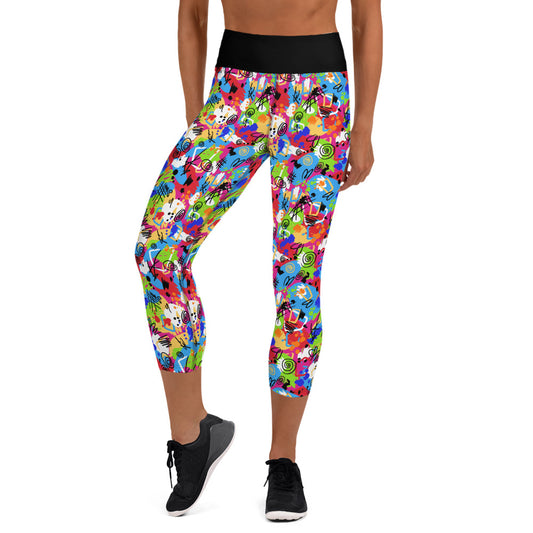 Weird Barbie "Full Weird" Yoga Capri Leggings