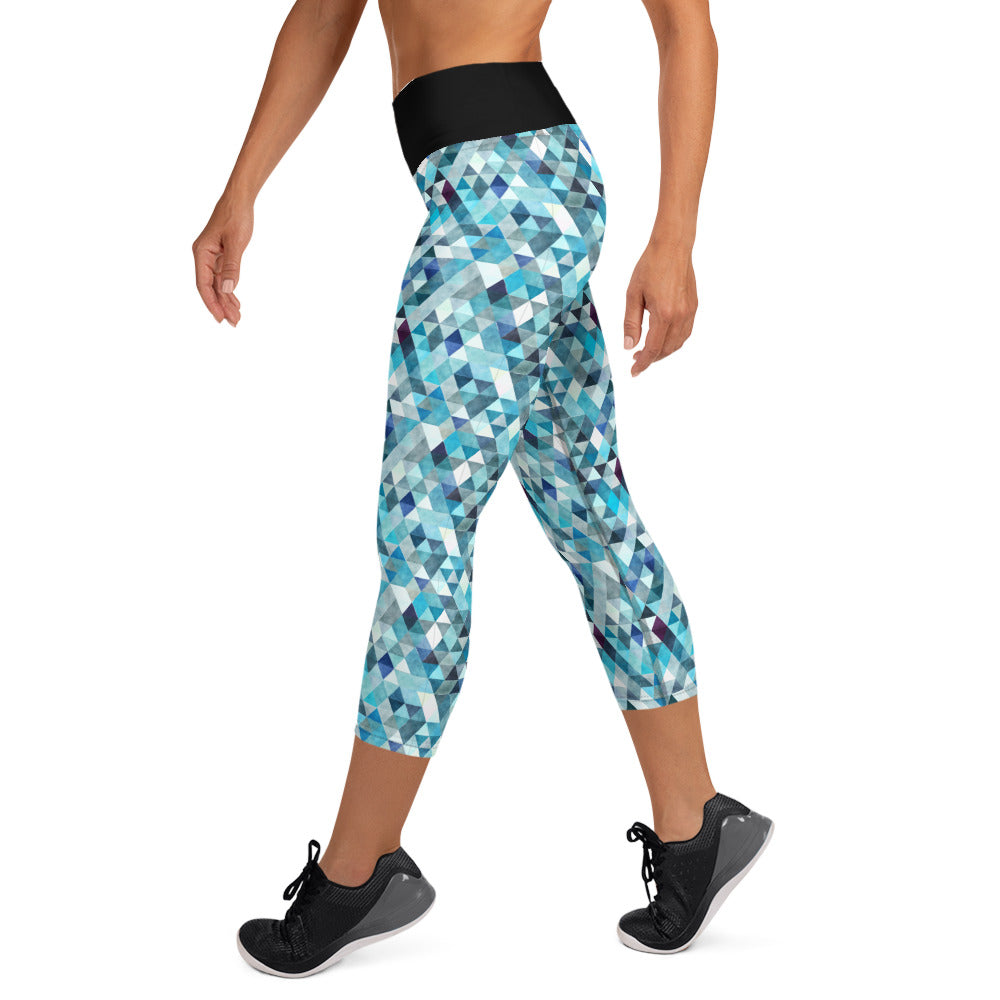 Ocean Prism Yoga Capri Leggings