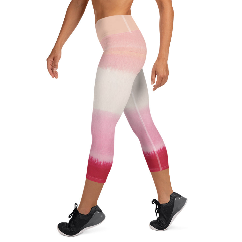 Pink Horizon Yoga Capri Leggings