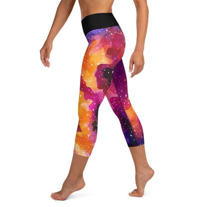 Stellar Sunset Yoga Capri Leggings