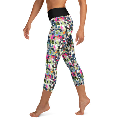 Geo Flow Yoga Capri Leggings