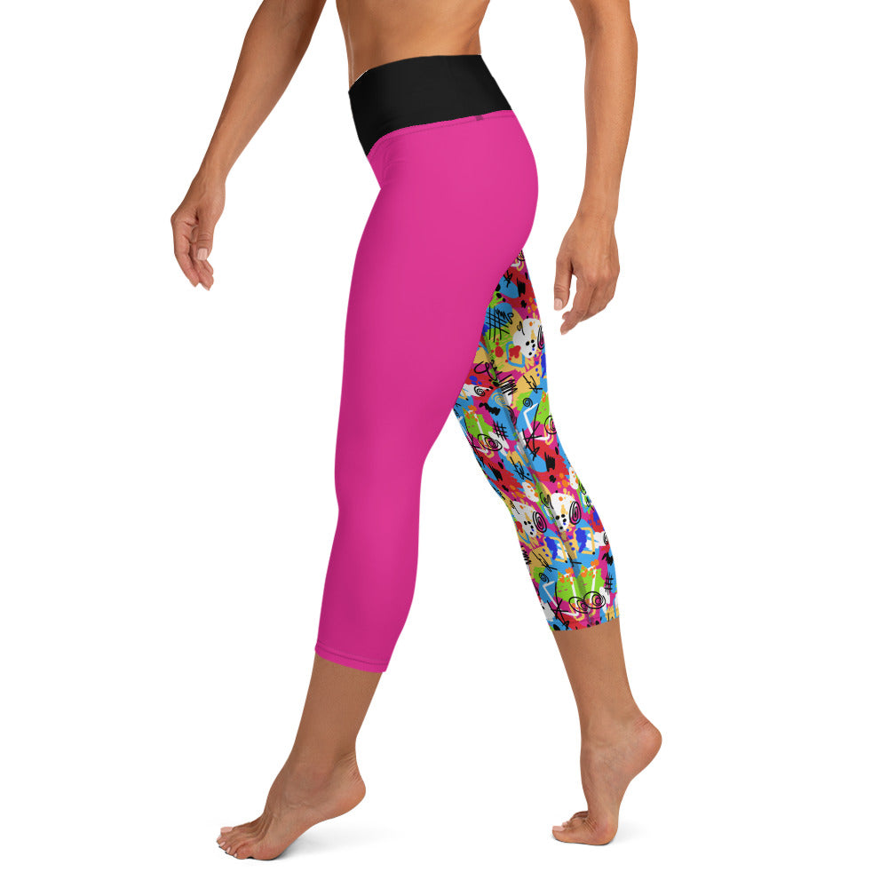 Weird Barbie Yoga Capri Leggings