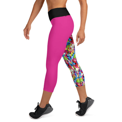 Weird Barbie Yoga Capri Leggings