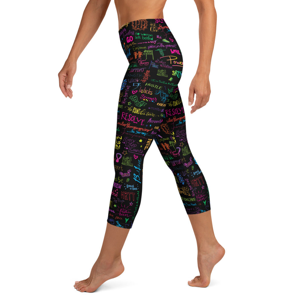 Covered in Positivity Yoga Capri Leggings