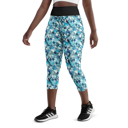 Ocean Prism Yoga Capri Leggings