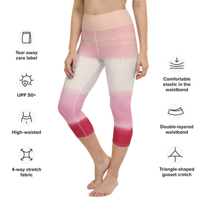 Pink Horizon Yoga Capri Leggings