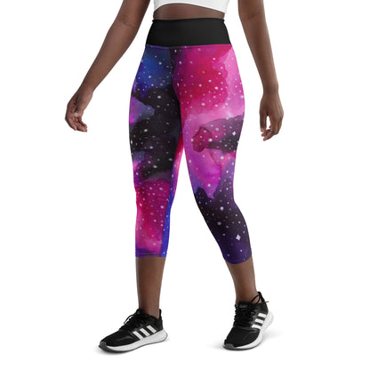 Cosmic Dreams Yoga Capri Leggings