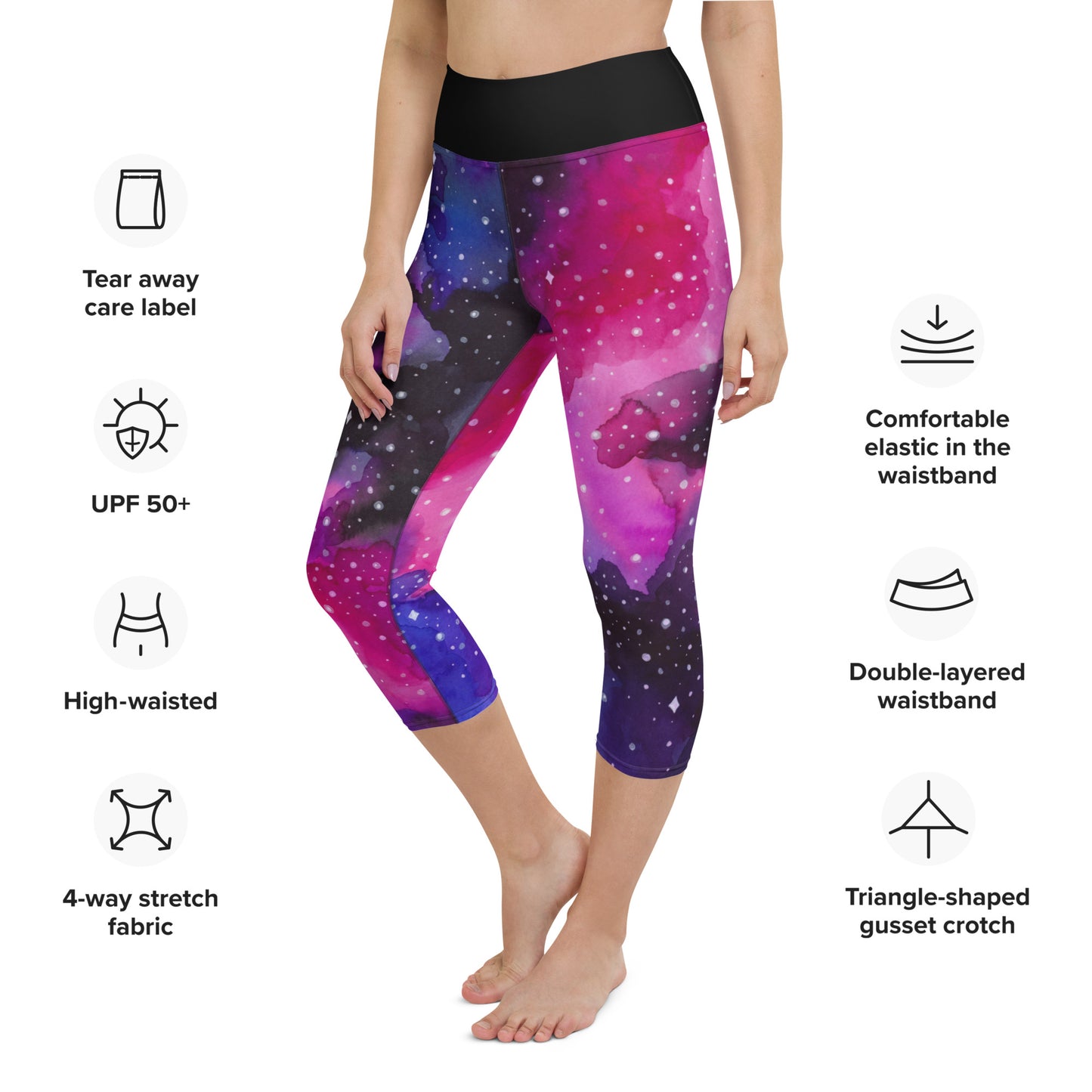 Cosmic Dreams Yoga Capri Leggings