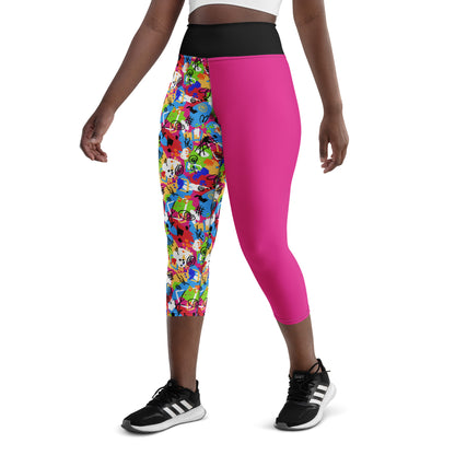 Weird Barbie Yoga Capri Leggings