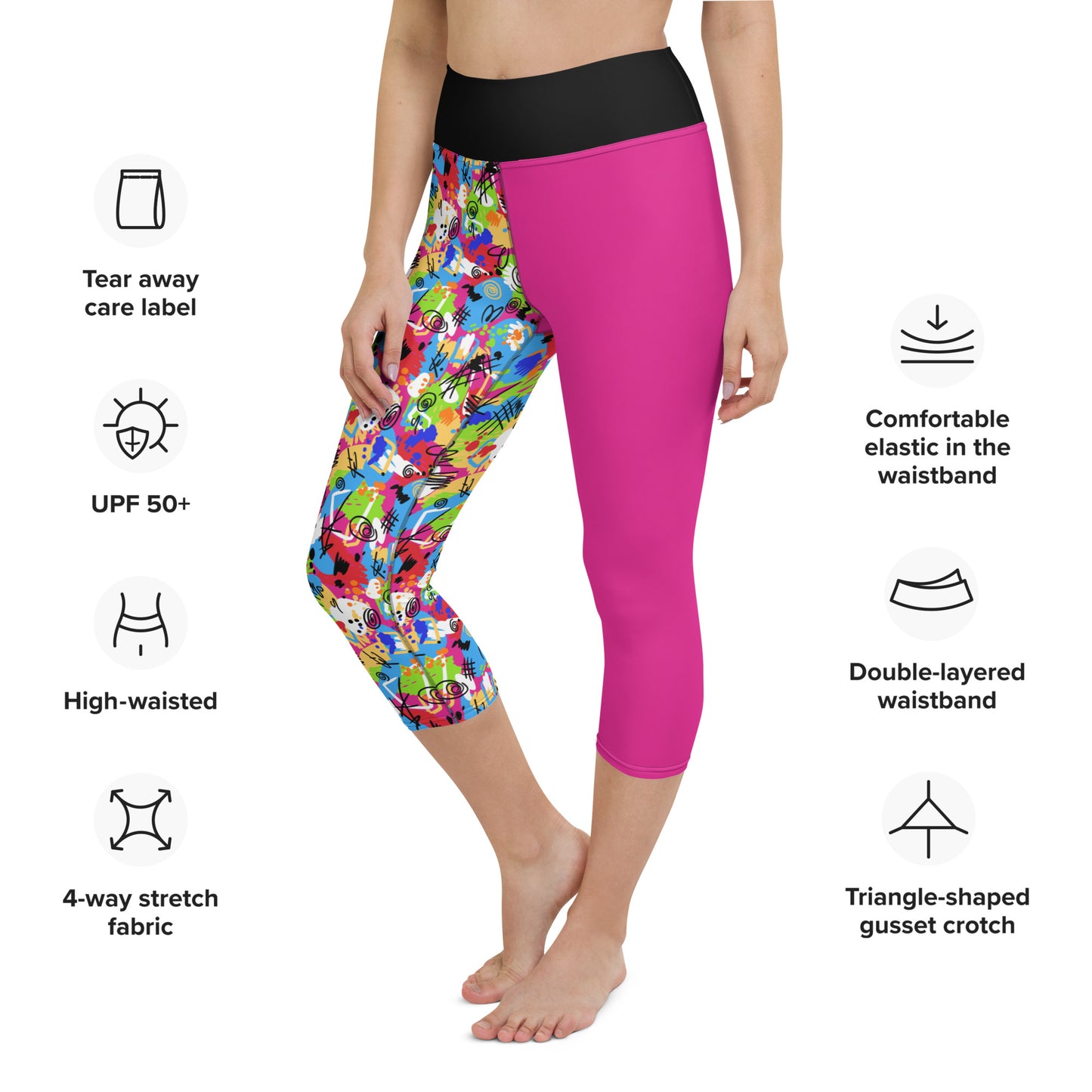 Weird Barbie Yoga Capri Leggings