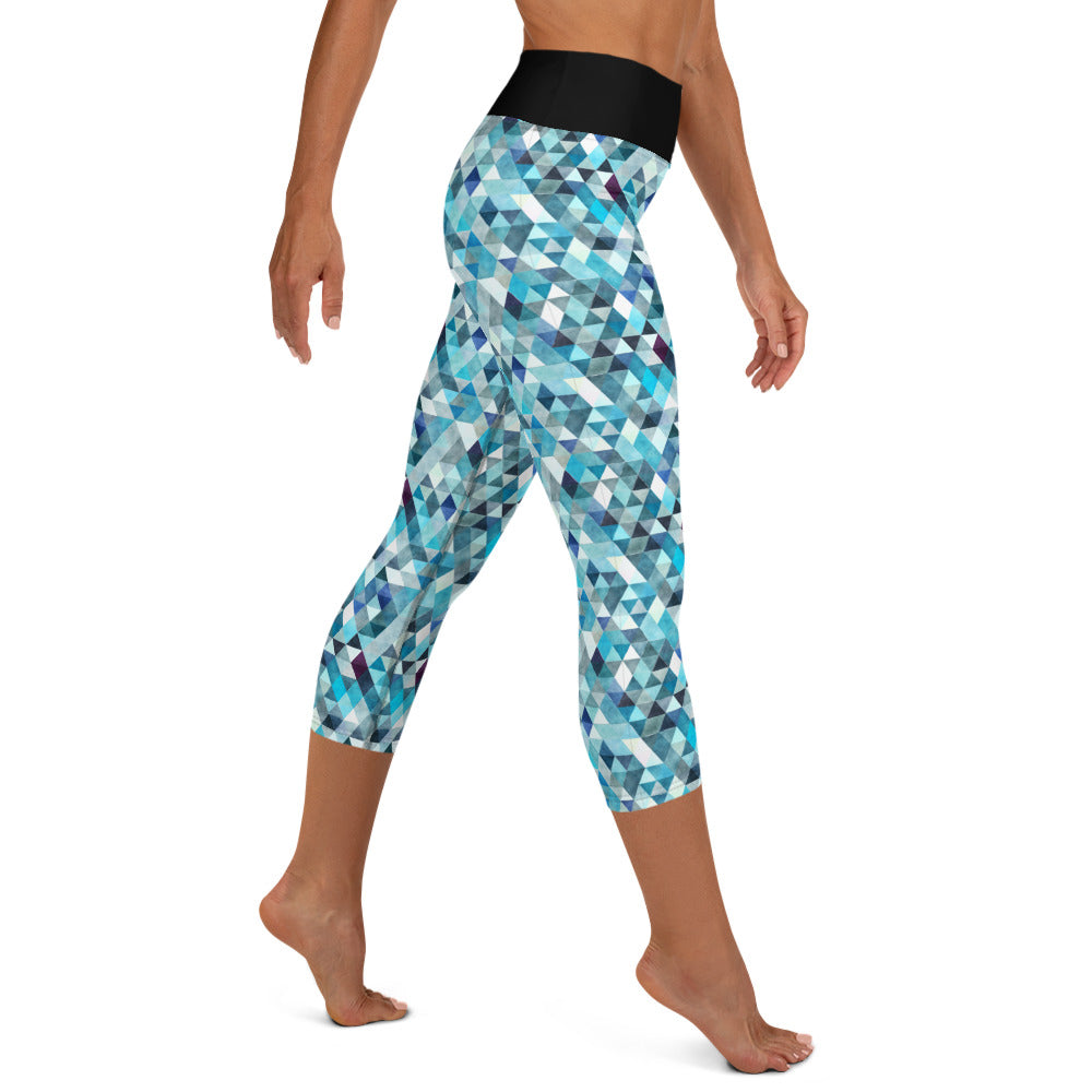 Ocean Prism Yoga Capri Leggings