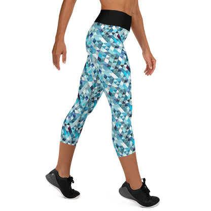 Ocean Prism Yoga Capri Leggings