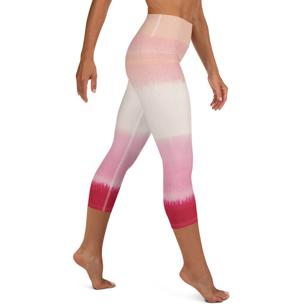 Pink Horizon Yoga Capri Leggings