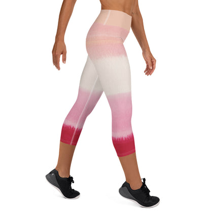 Pink Horizon Yoga Capri Leggings