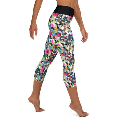 Geo Flow Yoga Capri Leggings