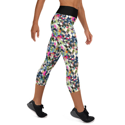 Geo Flow Yoga Capri Leggings