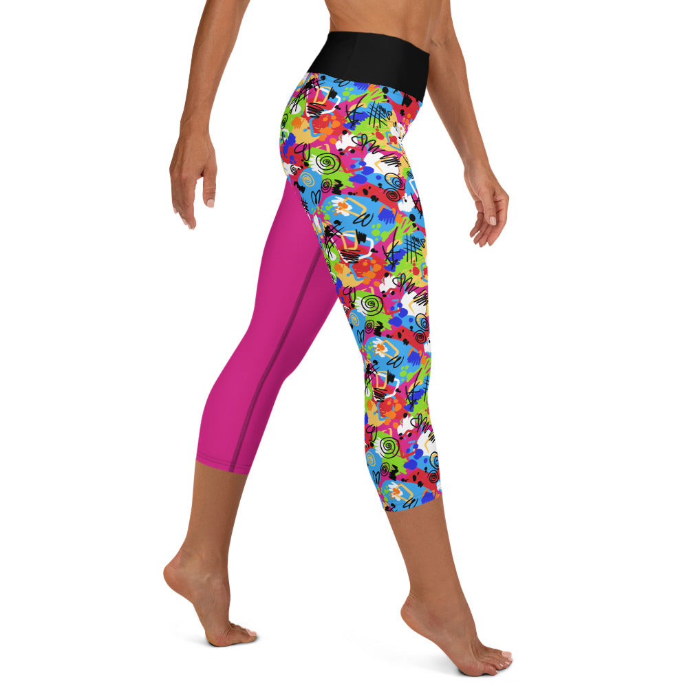 Weird Barbie Yoga Capri Leggings