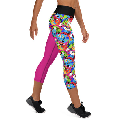 Weird Barbie Yoga Capri Leggings