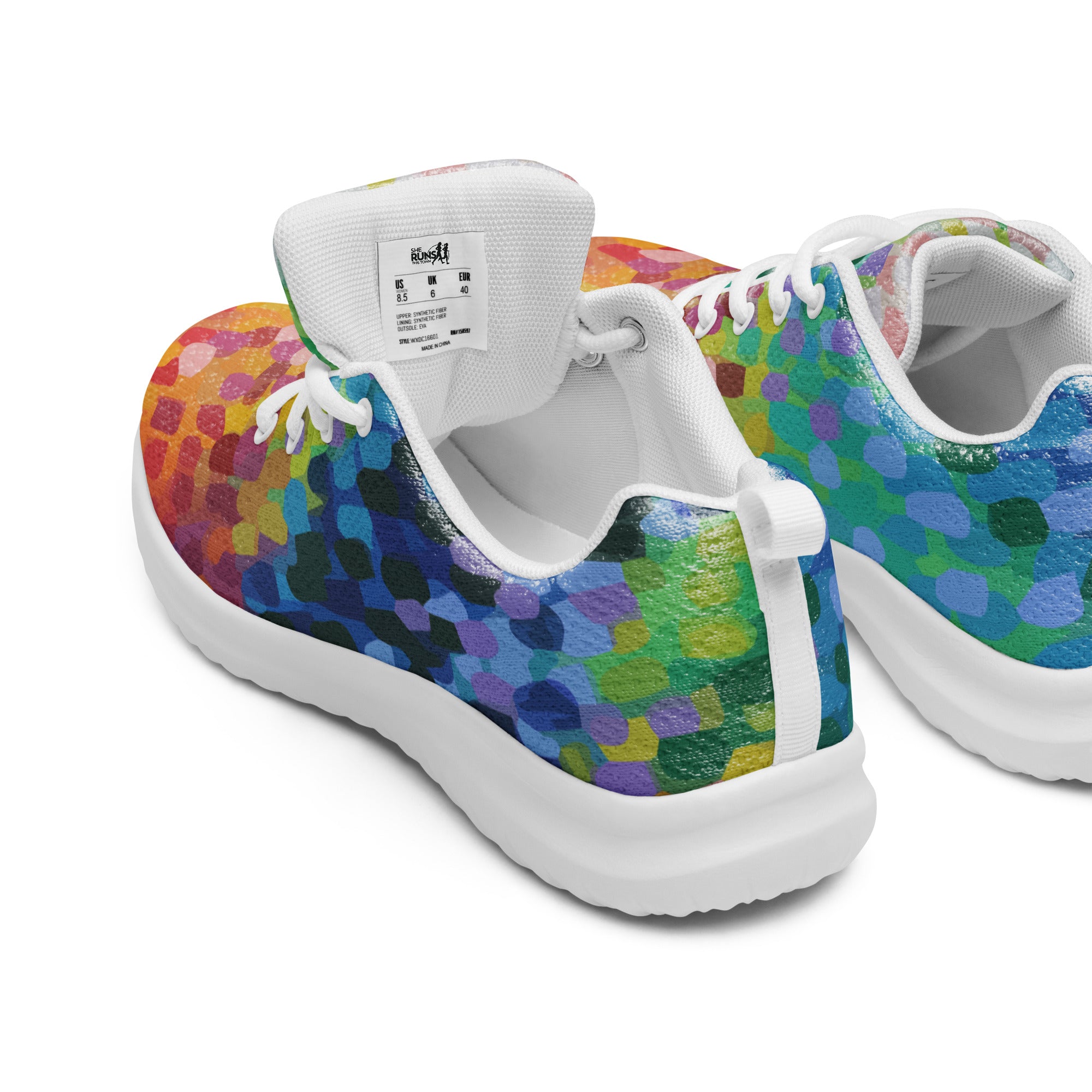 Women's crest vibe fashion confetti sneaker