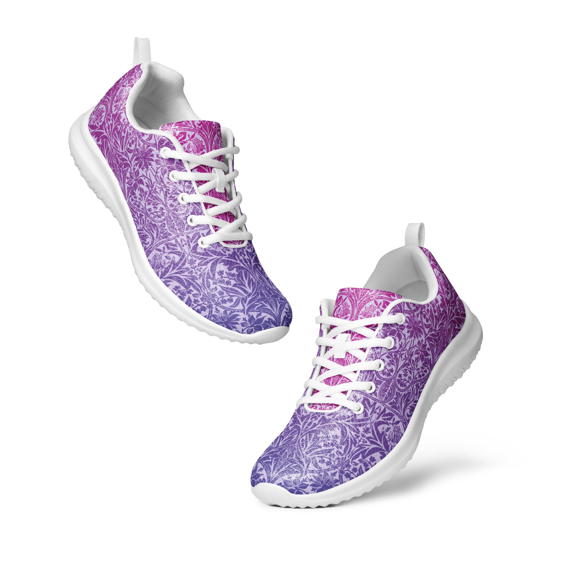 Purple and white tennis shoes online